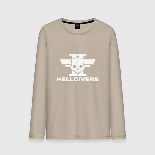 Мужской лонгслив Helldivers 2: Logo / Миндальный – фото 1