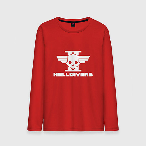 Мужской лонгслив Helldivers 2: Logo / Красный – фото 1