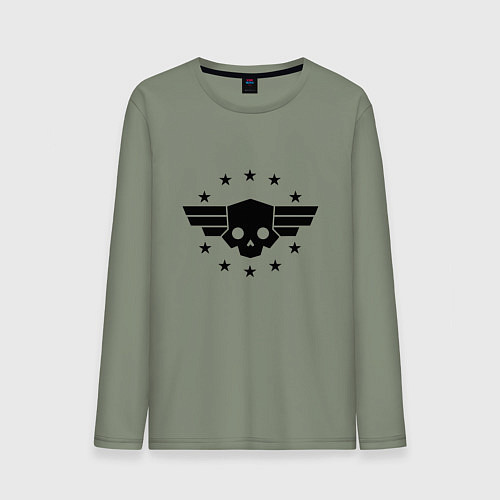 Мужской лонгслив Helldivers 2: Stars Logo / Авокадо – фото 1
