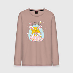 Мужской лонгслив Пасха гном заячьи ушки