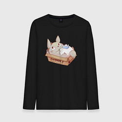 Лонгслив хлопковый мужской Ghibli Totoro, цвет: черный