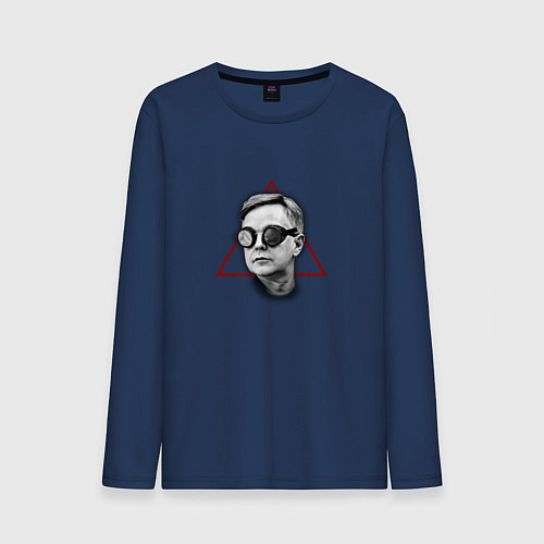 Мужской лонгслив Depeche Mode - Andy Fletcher delta machine / Тёмно-синий – фото 1