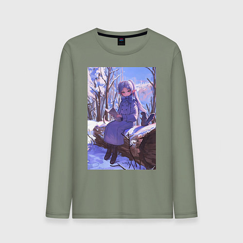 Мужской лонгслив Фрирен эльф / Авокадо – фото 1