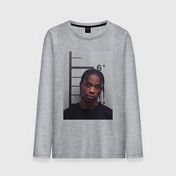 Лонгслив хлопковый мужской Travis Scott magshot, цвет: меланж