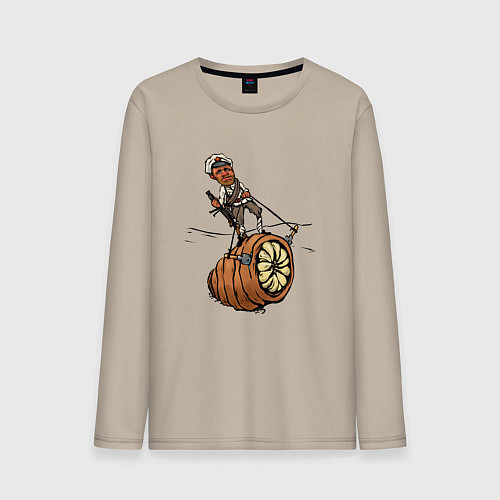 Мужской лонгслив Белое солнце Арракиса / Миндальный – фото 1