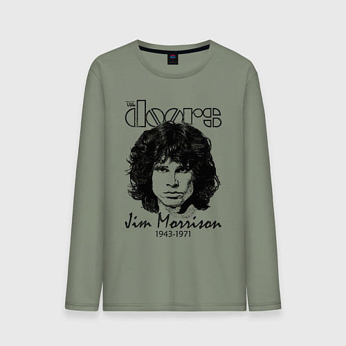 Мужской лонгслив The Doors Jim Morrison / Авокадо – фото 1
