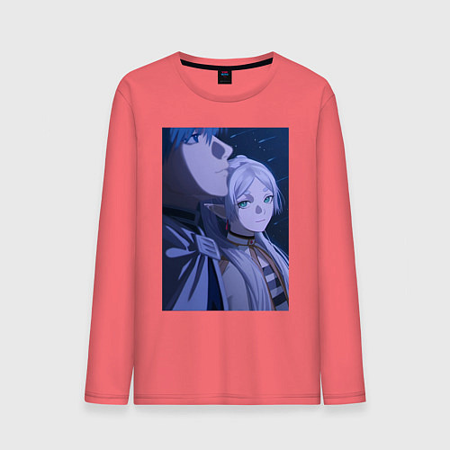 Мужской лонгслив Провожающая в последний путь Фрирен / Коралловый – фото 1