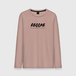 Мужской лонгслив Reggae music in black white