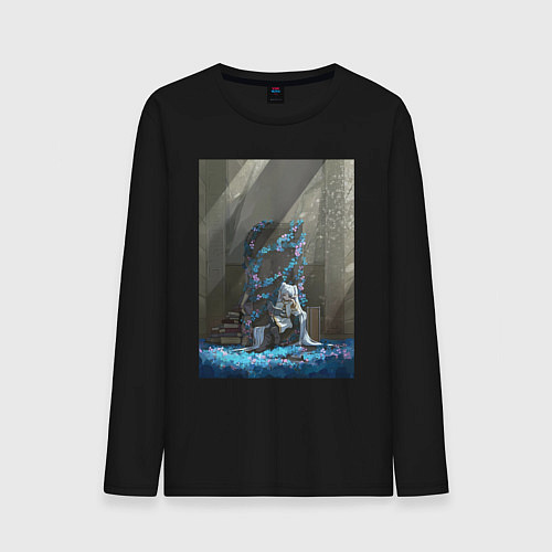 Мужской лонгслив Провожающая в последний путь Фрирен / Черный – фото 1