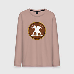 Лонгслив хлопковый мужской Скифия Rome: Total War Alexander, цвет: пыльно-розовый