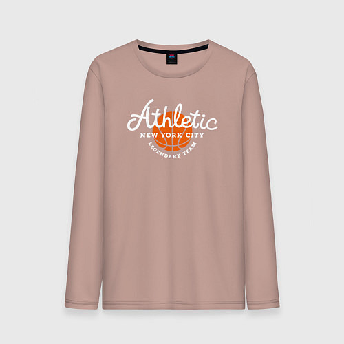 Мужской лонгслив Athletic basketball / Пыльно-розовый – фото 1