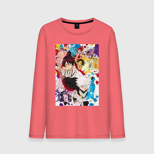 Мужской лонгслив Адский рай Габимару Синоби / Коралловый – фото 1