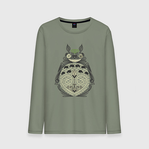 Мужской лонгслив Forest Totoro / Авокадо – фото 1