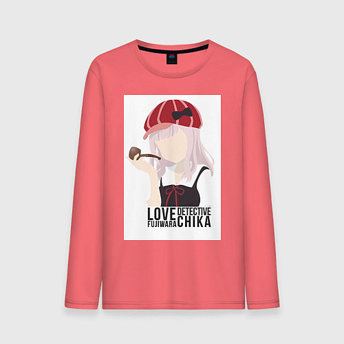 Мужской лонгслив Госпожа Кагуя Тика Фудзивара / Коралловый – фото 1