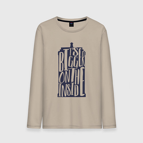 Мужской лонгслив Большее внутри / Миндальный – фото 1