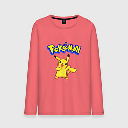 Мужской лонгслив Pikachu 8-bit pixels