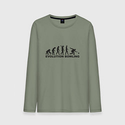 Мужской лонгслив Эволюция боулинга
