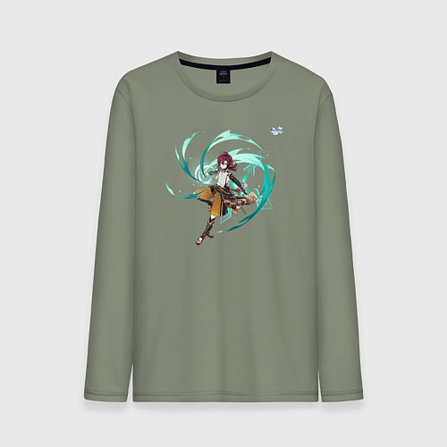 Мужской лонгслив Сиканоин Хэйдзо из Геншин Импакт / Авокадо – фото 1