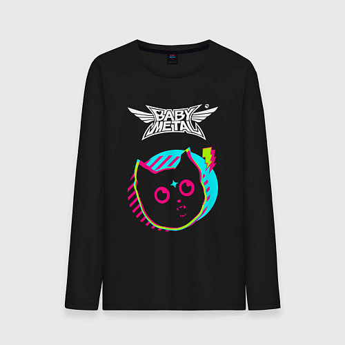 Мужской лонгслив Babymetal rock star cat / Черный – фото 1