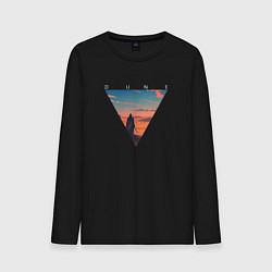 Лонгслив хлопковый мужской Dune - Desert, цвет: черный