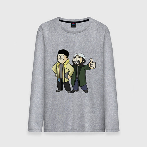 Мужской лонгслив Vault Jay and silent Bob / Меланж – фото 1