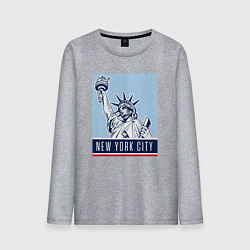 Лонгслив хлопковый мужской Style New York, цвет: меланж