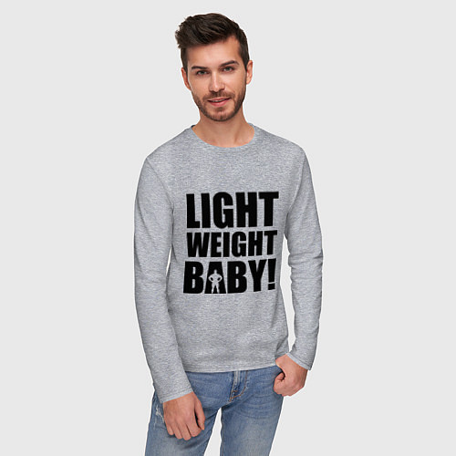 Мужской лонгслив Light weight baby / Меланж – фото 3