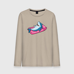 Мужской лонгслив Акула на отдыхе