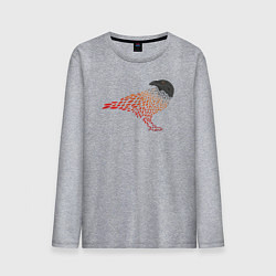 Мужской лонгслив Crow