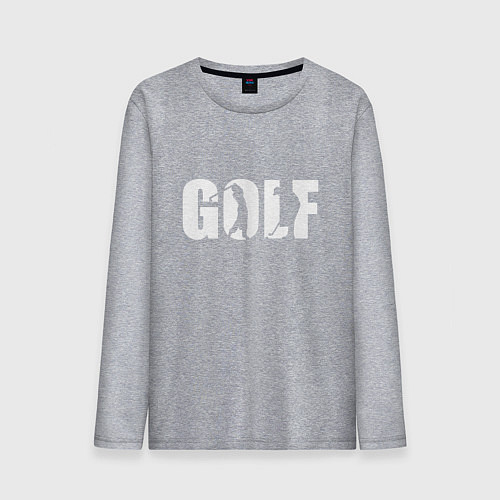 Мужской лонгслив Гольф арт / Меланж – фото 1