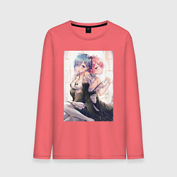 Мужской лонгслив ReZero Рем - Жизнь с нуля в альтернативном мире