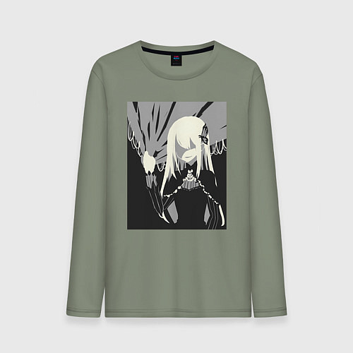 Мужской лонгслив ReZero Ехидна / Авокадо – фото 1