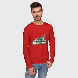 Лонгслив хлопковый мужской Rockets Minsk Hockey 2023, цвет: красный — фото 2