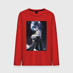 Мужской лонгслив Жизнь с нуля в альтернативном мире Рем