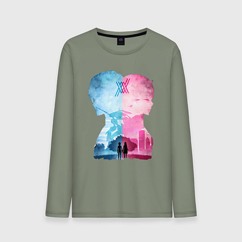 Мужской лонгслив Милый во Франксе Хиро / Авокадо – фото 1