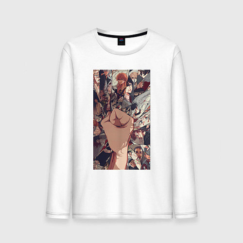 Мужской лонгслив Токийские мстители Такэмити Ханагаки / Белый – фото 1