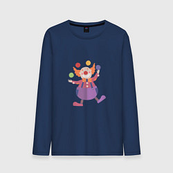 Мужской лонгслив Клоун-жонглер