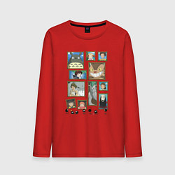 Мужской лонгслив Герои студии Ghibli