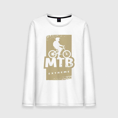 Мужской лонгслив MTB extreme / Белый – фото 1