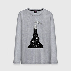 Мужской лонгслив Художник космонавт