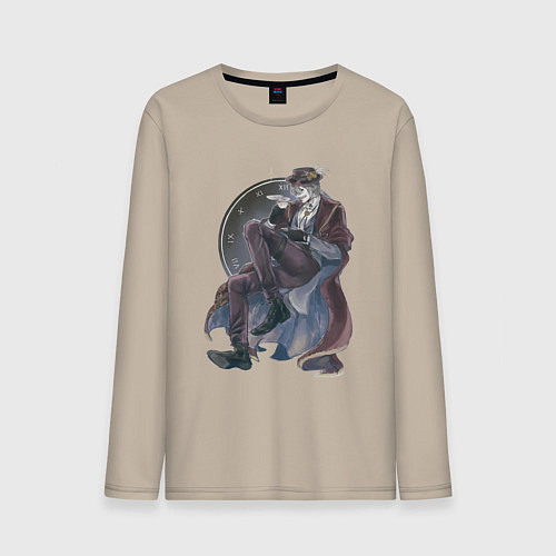 Мужской лонгслив Повесть о конце света Джек потрошитель / Миндальный – фото 1