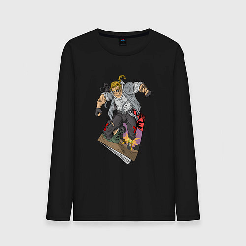 Мужской лонгслив Comixdude / Черный – фото 1