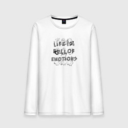 Мужской лонгслив Веселые и забавные птички