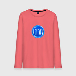 Мужской лонгслив FIAT logo blue