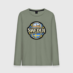 Мужской лонгслив Моя Швеция