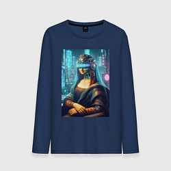 Мужской лонгслив Gioconda - cyberpunk ai art fantasy