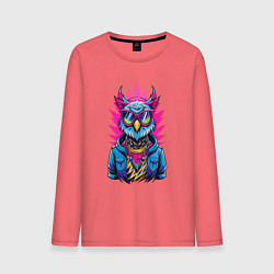 Мужской лонгслив Крутая модная сова