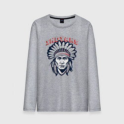 Мужской лонгслив Индеец прерий