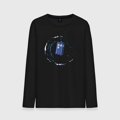Мужской лонгслив Galaxy tardis / Черный – фото 1
