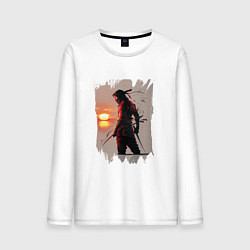 Мужской лонгслив Ниндзя на закате